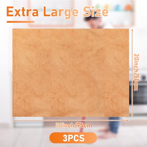 3 Pcs Extra Large Microfiber Cleaning Cloth (3 Count)