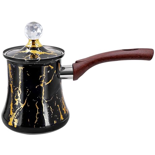 Retro Turkish Arabic Coffee Pot with Wooden Handle