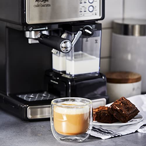 Espresso and Cappuccino Machine Stainless Steel Programmable Coffee Maker with Automatic Milk Frother 15