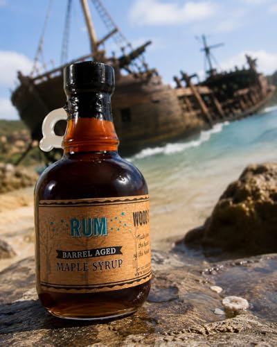 WOODS VERMONT Rum Barrel Aged Maple Syrup (8.45 Fl Oz)