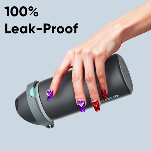 Insulated Water Bottle with Straw