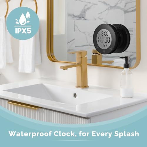Shower Clock Waterproof Bathroom Timer