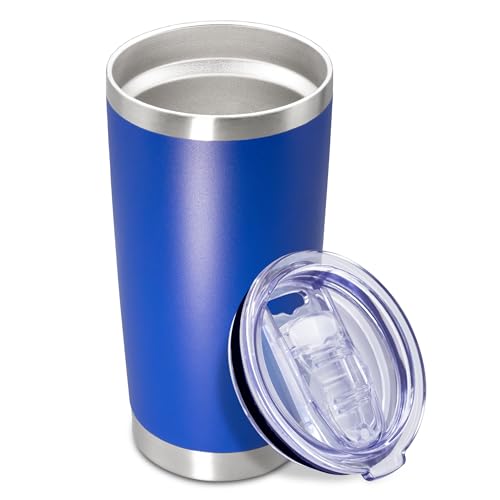 20oz Tumbler Insulated Coffee Tumblers with Lid Stainless Steel DarkBlue 1P