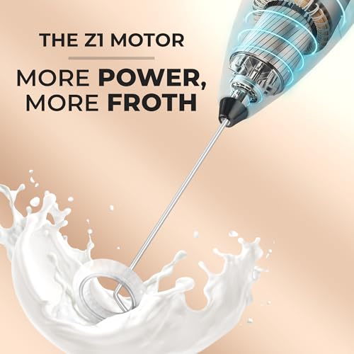 Powerful Milk Frother Wand With Duracell Batteries
