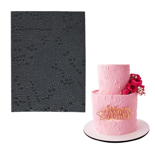 Silicone Fondant Lace Mold Cake Decorating Stencil with Pearl Pattern