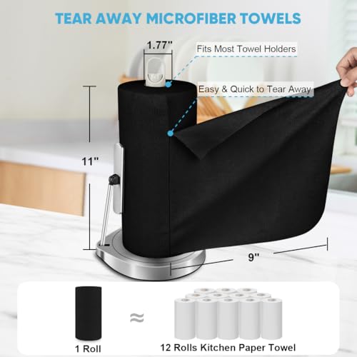 Microfiber Cleaning Cloth Roll 55 Sheets (55 Count)