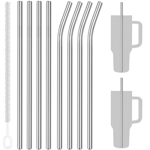 8PCS Stainless Steel Straws Fit for 40oz Stanley Tumblers (8 Count)