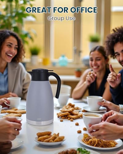 74oz Large Thermal Coffee Carafe with Infuser