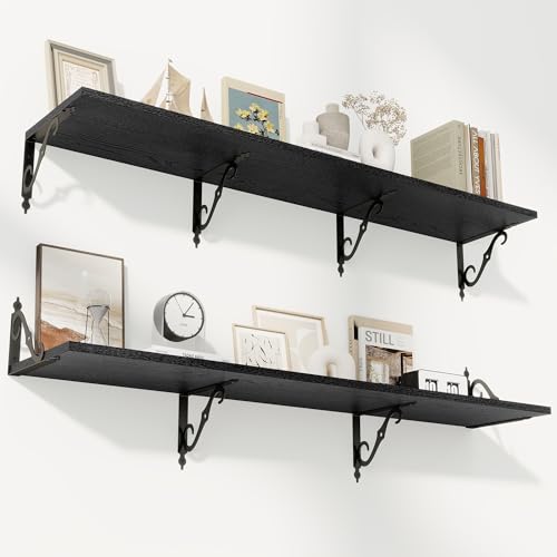 12 Inch Deep Floating Shelves for Wall (2 Count)