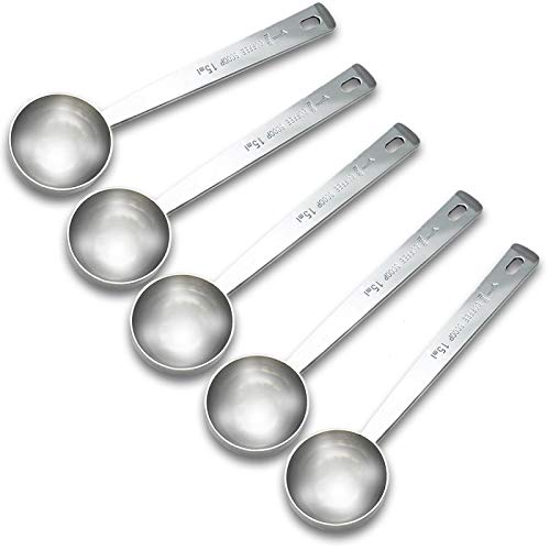 Coffee Measuring Scoop 1 Tablespoon long handle Stainless Steel spoon for Coffee
