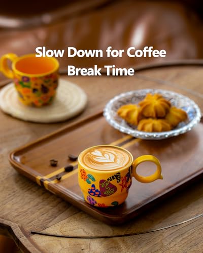 Ceramic Mini Espresso Cups Set of 2