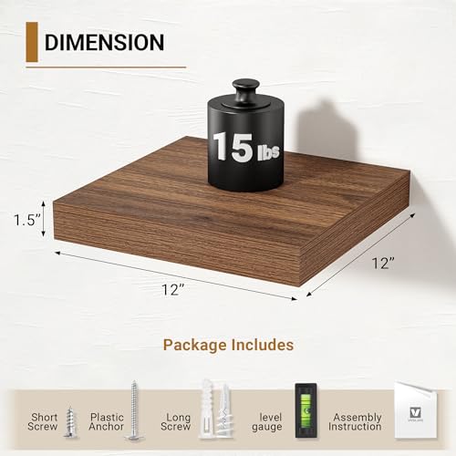 Deep Floating Shelves (2 Count)