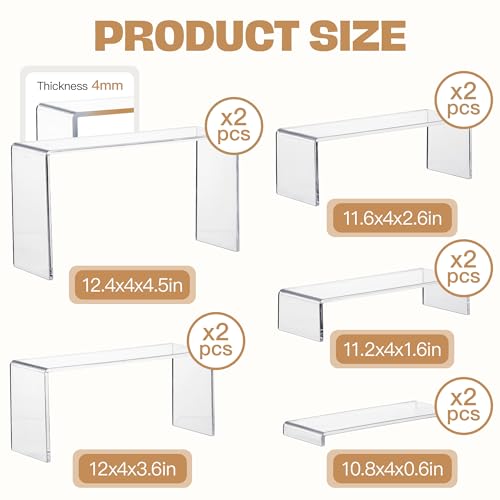 12" Large Display Risers (10 Count)
