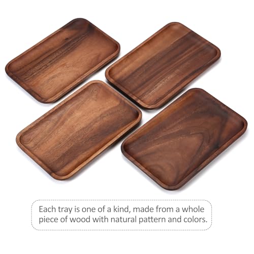 Serving Acacia Wood Valet Tray for Men Women