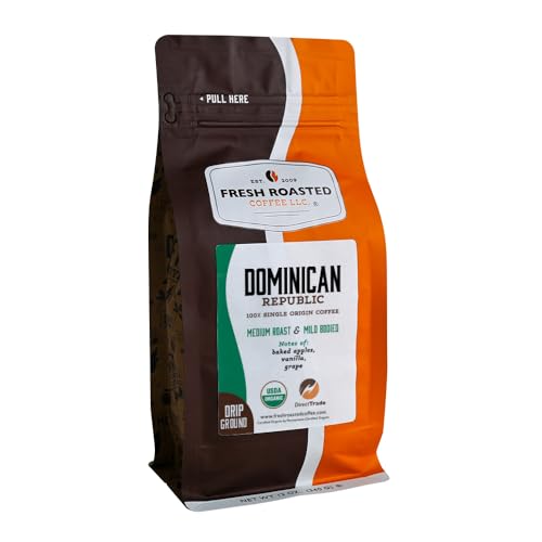Organic Dominican Republic Drip Ground Coffee (12 Ounce)