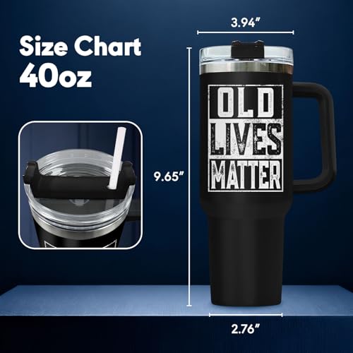 Dad I'm Not Old 40 oz Tumbler with Handle