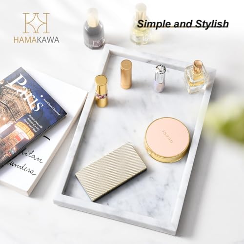 Italian White Marble Vanity Tray