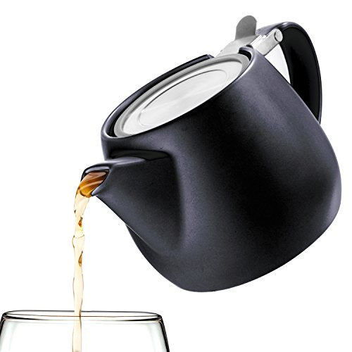 Pluto Porcelain Small Teapot Black