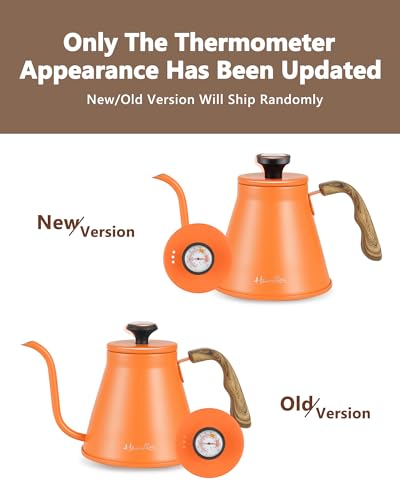 Gooseneck Kettle with Thermometer for Pour Over Coffee and Tea
