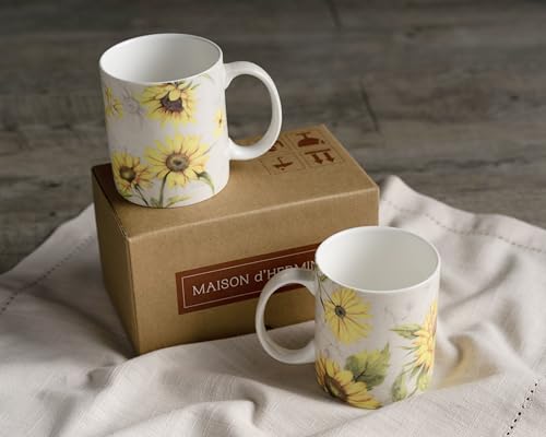 Coffee Mug with Handles Tea Cups (2 Count)