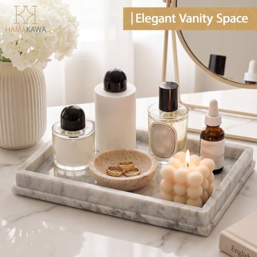 Italian Real Natural Marble Bathroom Vanity Tray 12 inch