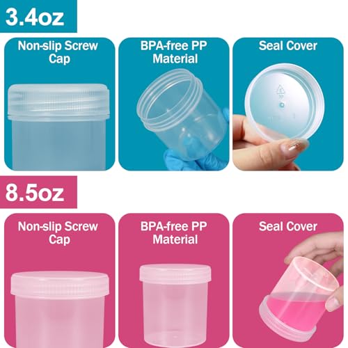 Wide Mouth Travel Containers (8 Count)