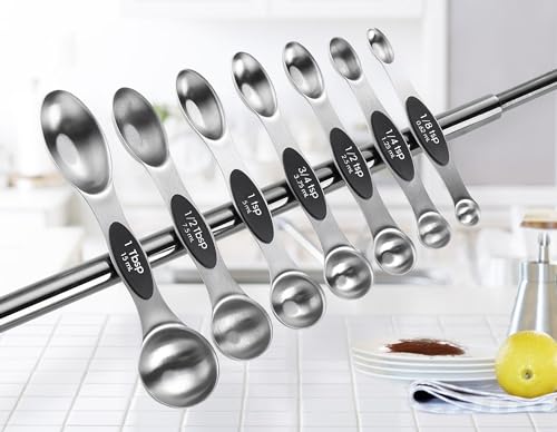 Magnetic Measuring Cups & Spoons Set of 15 with Levelers