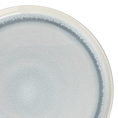 Juno Moon 16 Piece Reactive Blue Double Bowl Dinnerware Set
