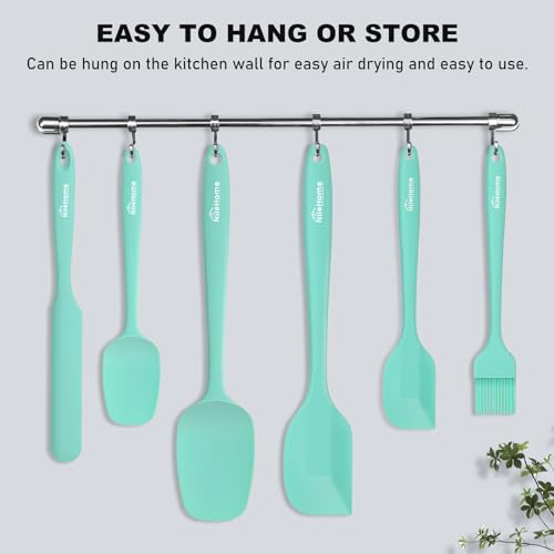 6 Pieces Silicone Spatula Set with Silicone Brush (6 Count)