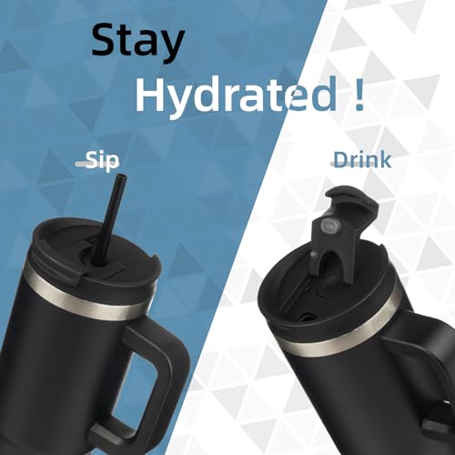 30 oz Insulated Tumbler Water Bottle with Handle