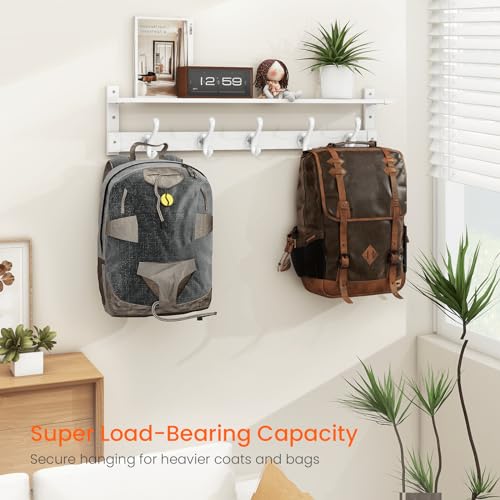 Coat Rack with Wall Shelf