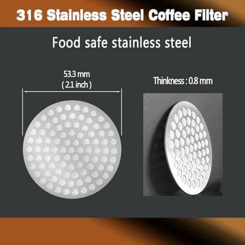 2pcs 53.3mm Espresso Puck Screen (2 Count)