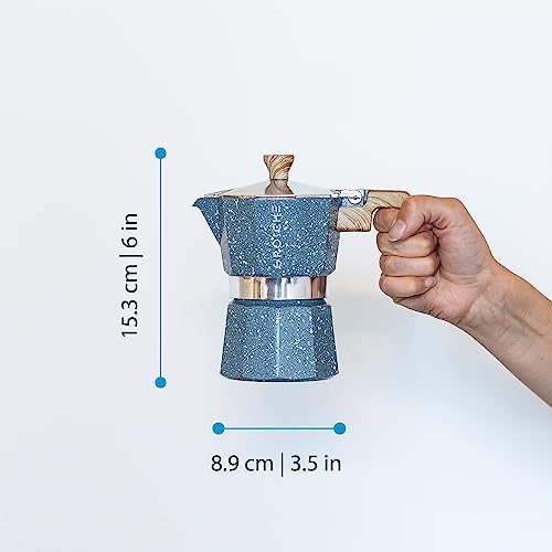 Milano Stovetop Espresso Maker Moka Pot 3 espresso Cup