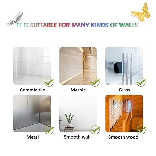 3D Butterfly Wall Decor 48 Pcs 4 Styles 3 Sizes (48 Count)