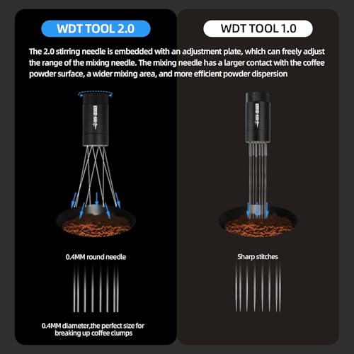 WDT Tool Espresso Distribution Tool with Magnetic Stand