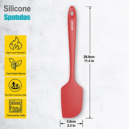 3 Pack Large Silicone Spatula for Kitchen (3 Count)
