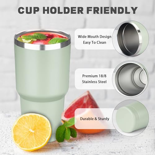 30 oz Tumbler with Lids and Straws
