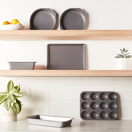 6 Piece Nonstick Carbon Steel Bakeware Set with Cake (6 Count)