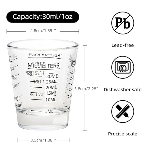 2 Pack Shot Glasses Measuring Cup (2 Count)