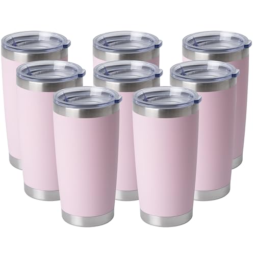 20oz Stainless Steel Tumblers Bulk (8 Count)
