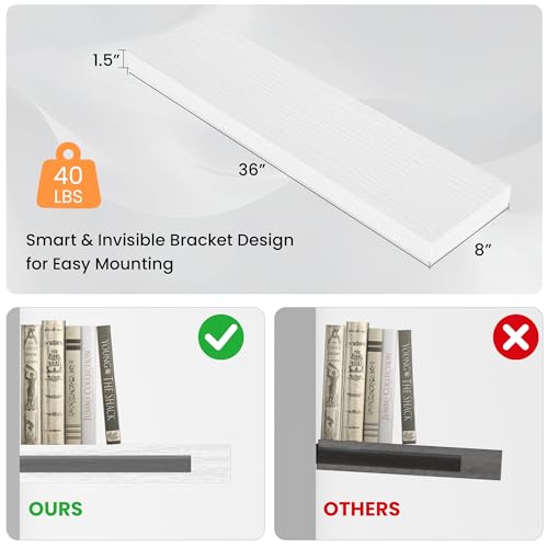 Floating Shelves for Wall (2 Count)
