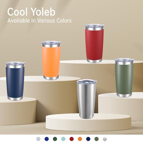 20 oz Tumblers Bulk Stainless Steel Tumbler with Lid (6 Count)