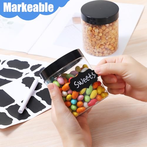 Plastic Jars with Lids (16 Count)