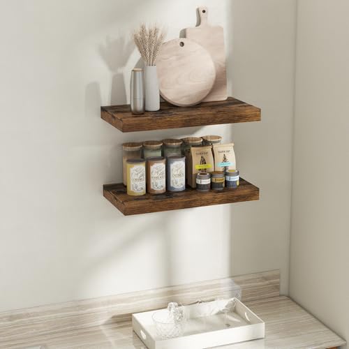 12 Inch Deep Floating Shelves for Wall (2 Count)