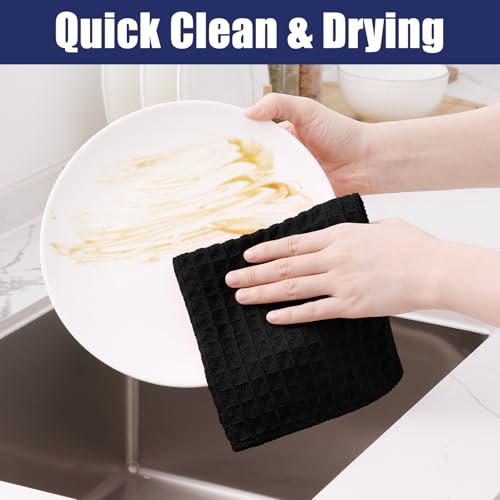 Microfiber Waffle Weave Kitchen Towels (8 Count)