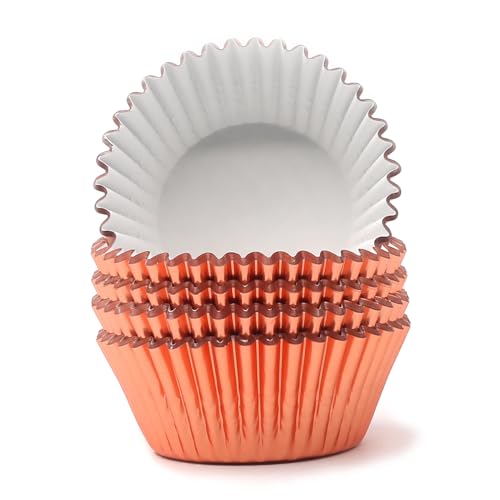 Standard Champagne Gold Foil Cupcake Liners Muffin Baking Cups for Party and More (100 Count)