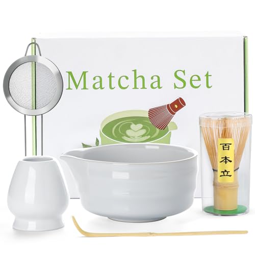 White Matcha Whisk Set (17 Ounce)