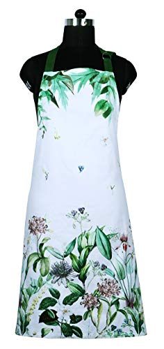 Cotton kitchen Aprons with Adjustable Strap & Waist Ties for Baking Cooking Gardening Spring Apron