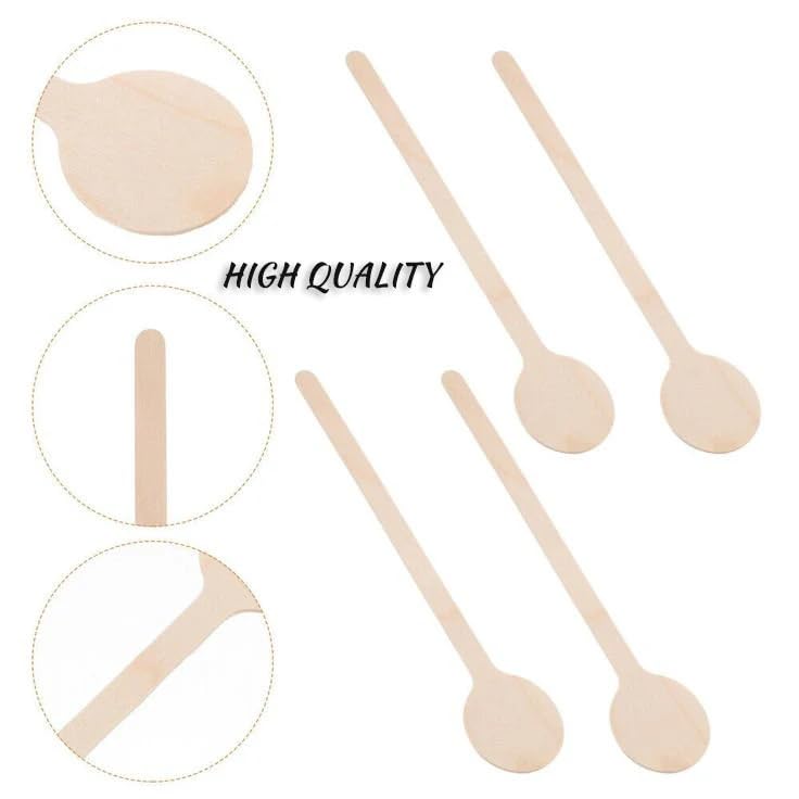 100 500 PCS Personalized Wooden Drink Stirrers