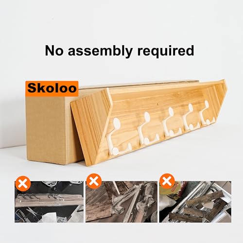 Wall Shelf with Hooks